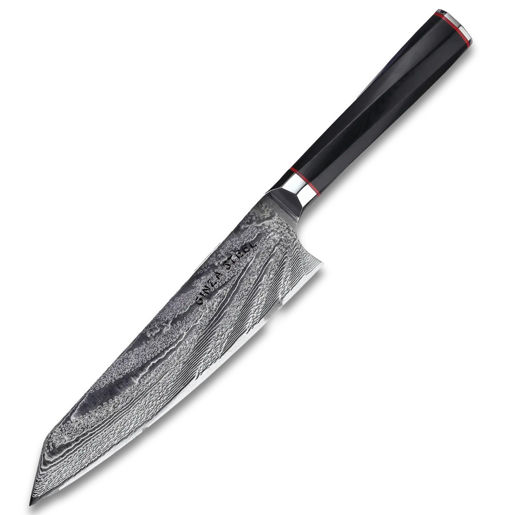 Ginza Steel KATANA 20 Chef Knife 8” – Damascus VG10 Steel, 67-Layer, G10 Handle