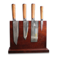 Ginza Steel KC Series MIA FIVE – 5-Piece Essential Knife Set with Magnetic Wood Block